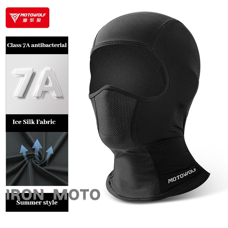 Running Gear Essential - Motowolf 夏サイクリングキャップアイスシルク通気性抗 UV 目出し帽男性女性フルフェイスマスクオートバイランニングクールスポーツギア