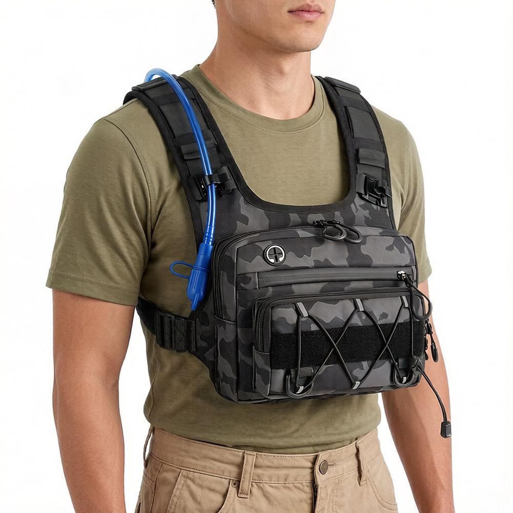 Running Gear Water - ランニングチェストパックハイドレーションベストサイクリングハイキング自転車レースマラソンバッグ防水オックスフォード通気性キャンプバックパック