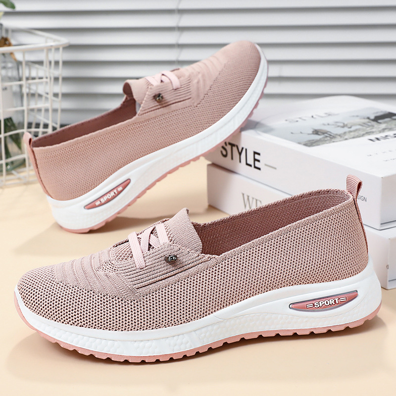 Running Gear Ladies - 女性用オーバーサイズカジュアルシューズ、通気性のあるシングルシューズ、片足用布製シューズ、快適なアウトドアランニングシューズ