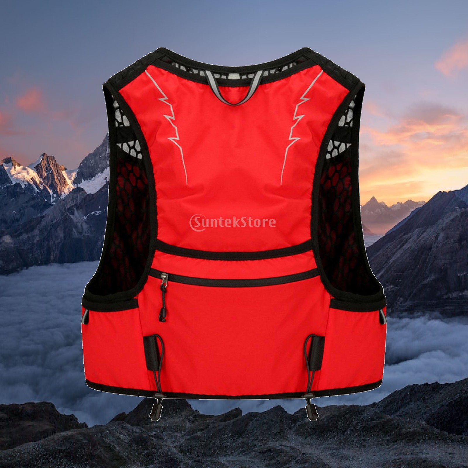 Running Gear Hydration - ハイドレーションベスト、男女兼用軽量ランニングギアスポーツバッグデイパック、キャンプ、ハイキング、サイクリング用通気性ハイドレーションパック
