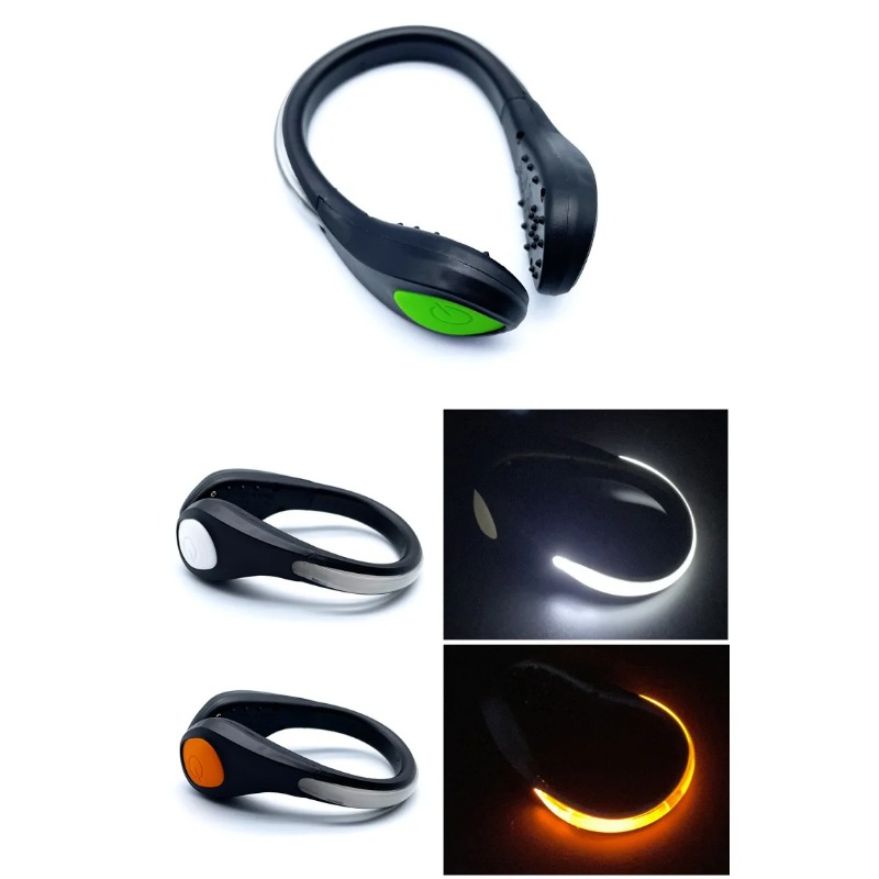 Running Gear Lights - 新しい発光シューズクリップライト LED安全警告灯 アウトドア夜間ランニングサイクリングスポーツギア用