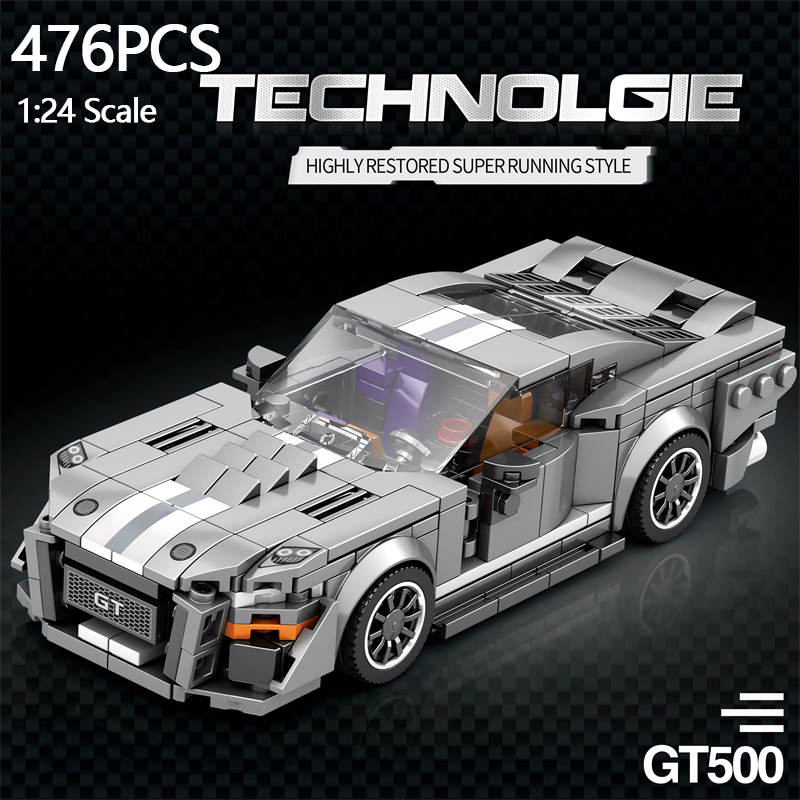 Victor Racket Jetspeed - 476 個のスポーツカービルディングブロックシティスピードクラシックチャンピオン車両シリーズ 1:24 スケールモデル子供のクリスマスおもちゃギフト