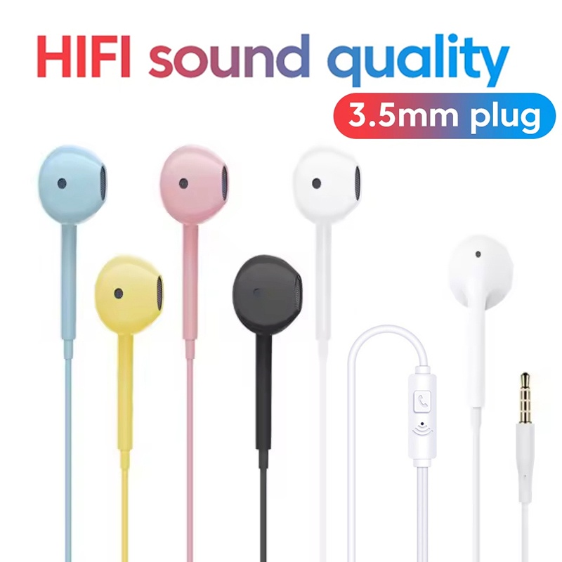 Running Gear Essential - ランニングフィットネス音楽機器有線ヘッドセットマイク付き快適スポーツインイヤーフィットクリアコール音楽リスニングXiaomi Huawei電話PC用