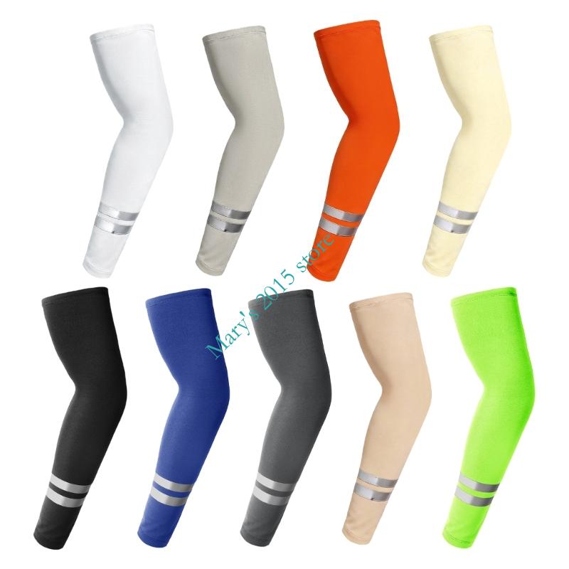 Running Gear Outdoor - 45 反射サンアームスリーブペア、屋外での日常着としての使用、サイクリングやランニングギア用のプルオンアームスリーブ