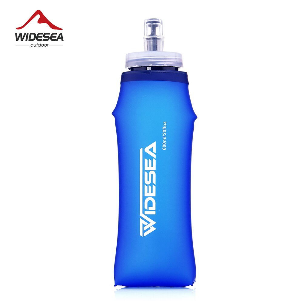 Running Gear Water - ワイドキャンプ600mlソフトウォーターボトル飲みスポーツ折りたたみバッグフラスコ屋外ランニングハイドレーションパックウエスト自転車bpaフリー