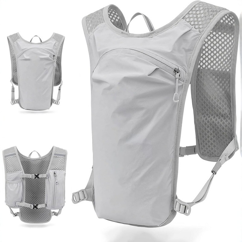 Running Gear Hydration - 超軽量ハイドレーションベストバックパック トレイルランニング＆マラソン用 - 5L通気性レースベスト（2Lウォーターブラダー付き） - ノーバウンスフィット