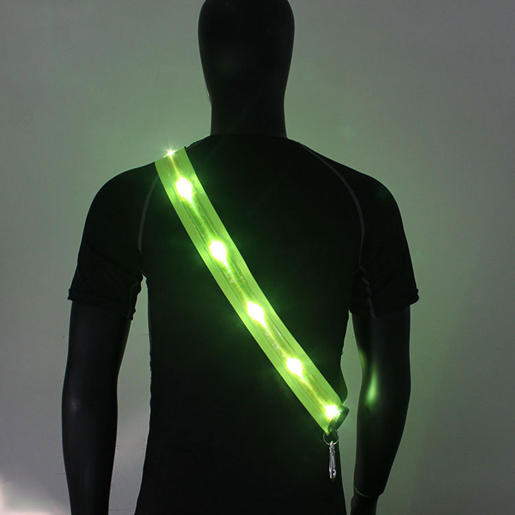 LED ランニングベルト充電式イルミネーションショルダースト - Running Gear Lights のレビューと価格