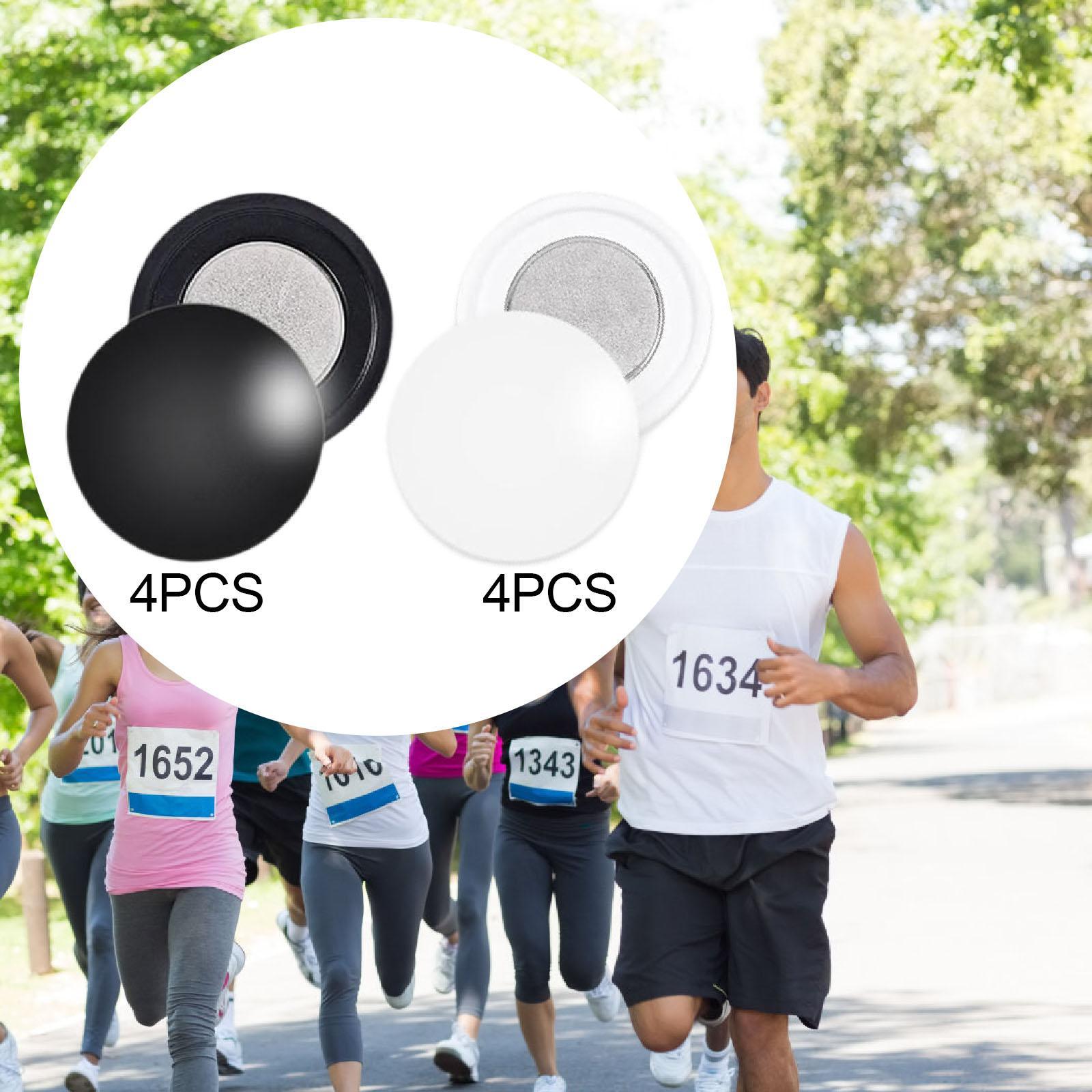 4 ペア磁気レースよだれかけクリップ再利用可能なランニングギ - Running Gear Competition のレビューと価格