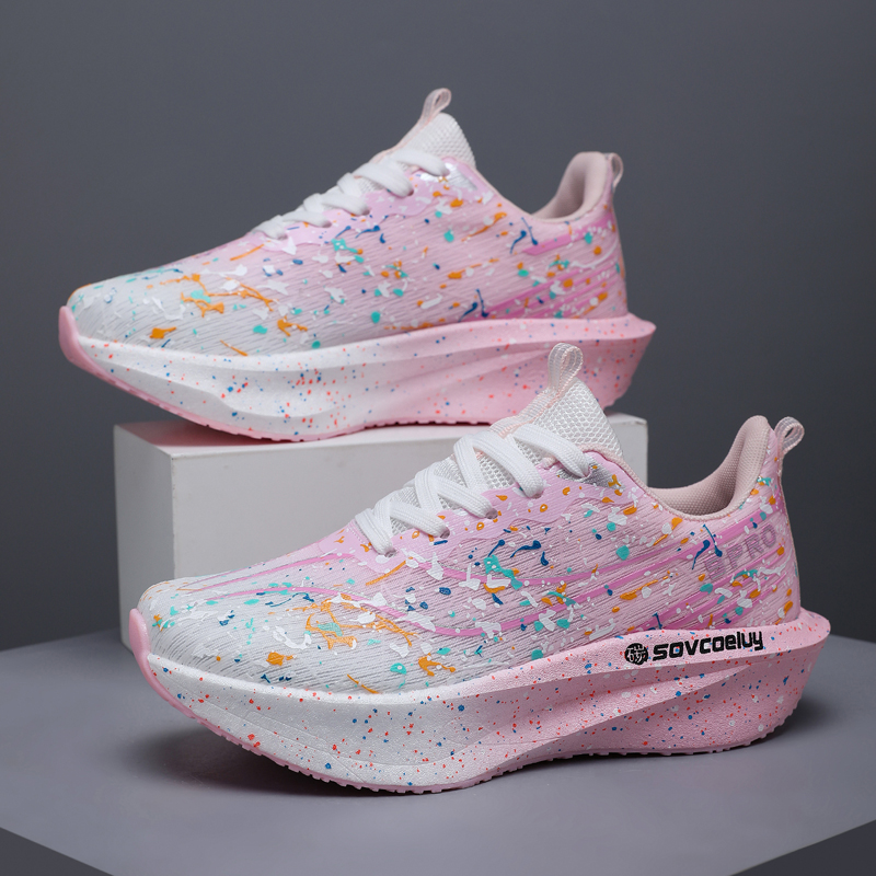 男性マラソンランニングシューズユニセックスカーボンボードスポ - Running Gear Ladies のレビューと価格