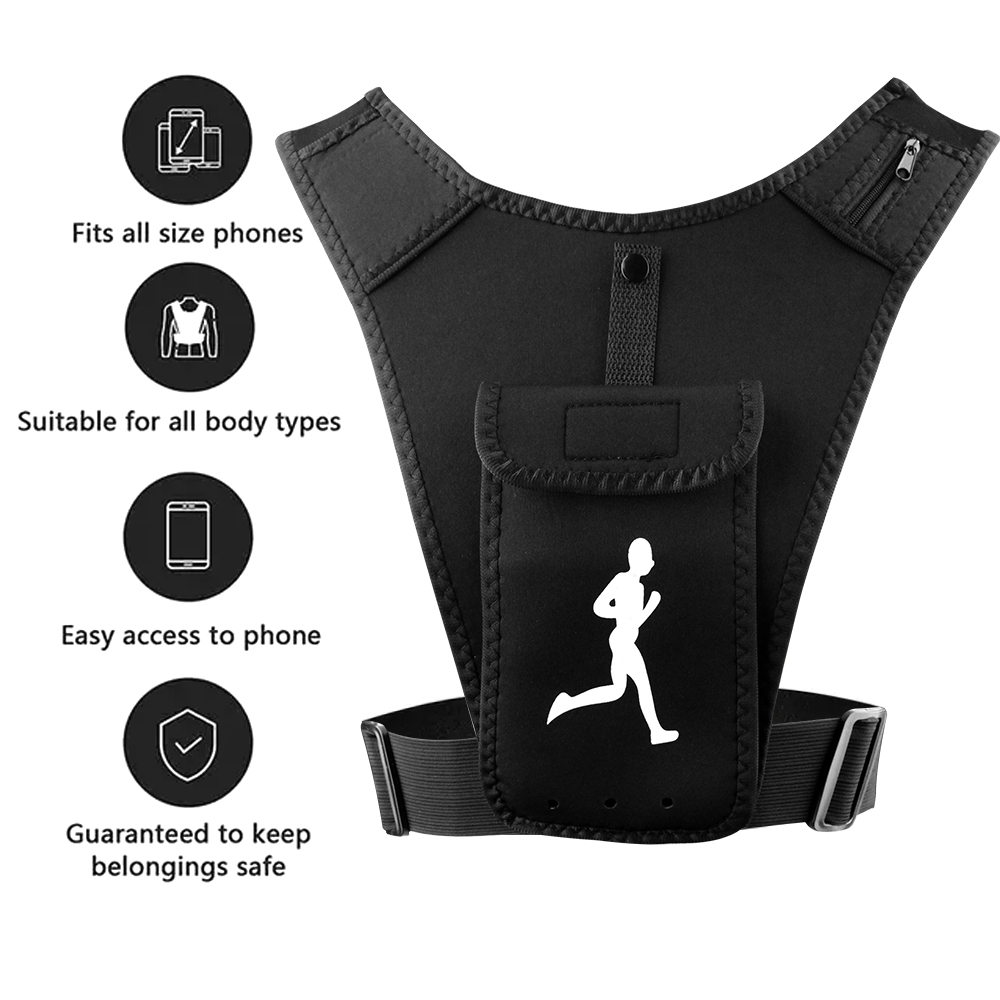 調節可能なランニングベスト電話ホルダー、男性、女性用、携帯電 - Running Gear Hydration のレビューと価格
