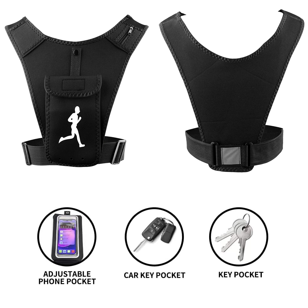 調節可能なランニングベスト電話ホルダー、男性、女性用、携帯電 - Running Gear Hydration のレビューと価格