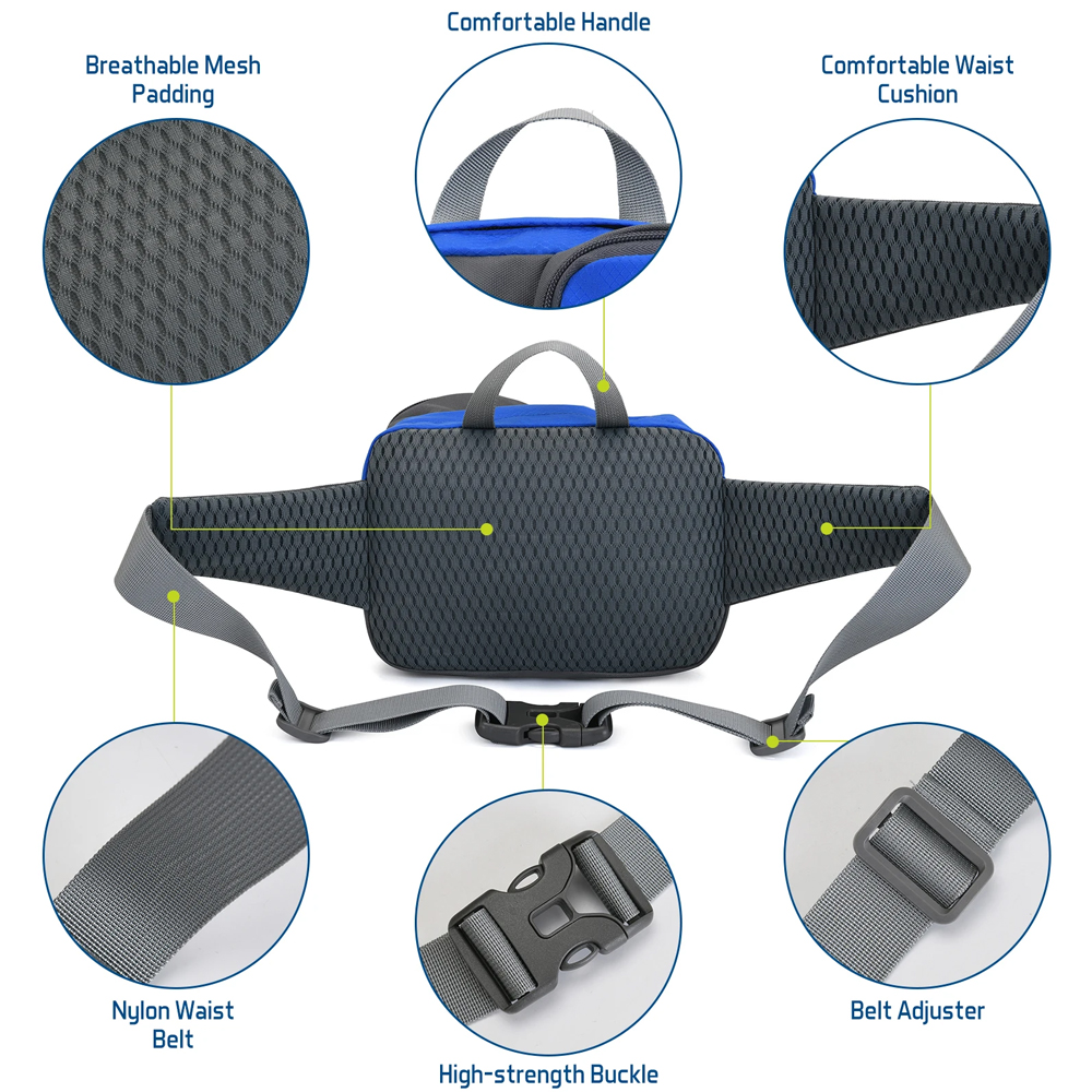 1PCSFanny Pack ウエストバッグ - ユニセック - Running Gear Essential のレビューと価格