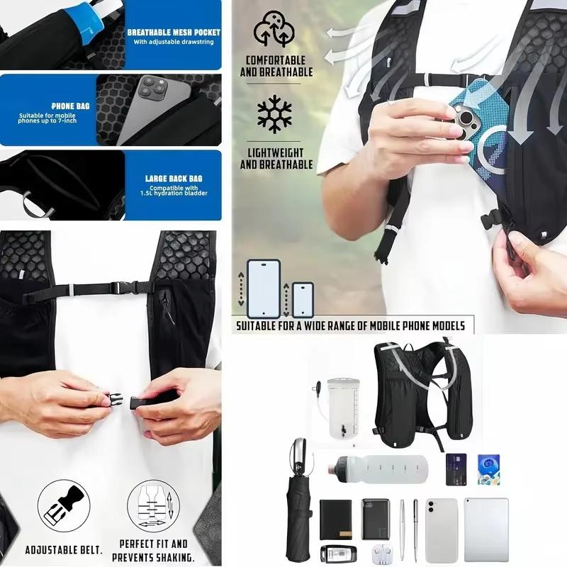 軽量反射材付きランニングハイドレーションベスト、ウォーターボ - Running Gear Hydration のレビューと価格