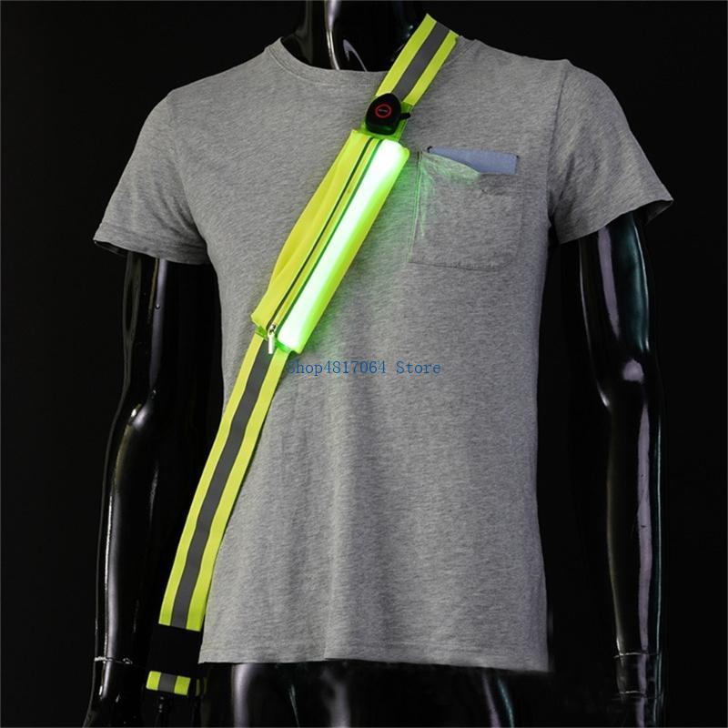 T3LB 高視認性 LED 反射ベルトサッシュ充電式 LED - Running Gear Lights のレビューと価格
