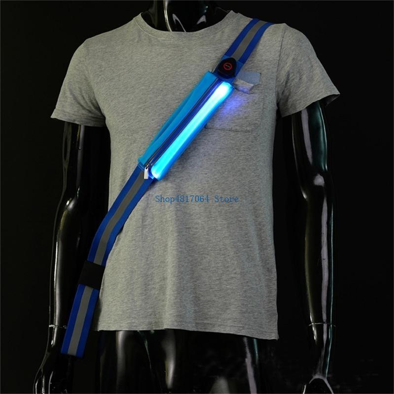 T3LB 高視認性 LED 反射ベルトサッシュ充電式 LED - Running Gear Lights のレビューと価格