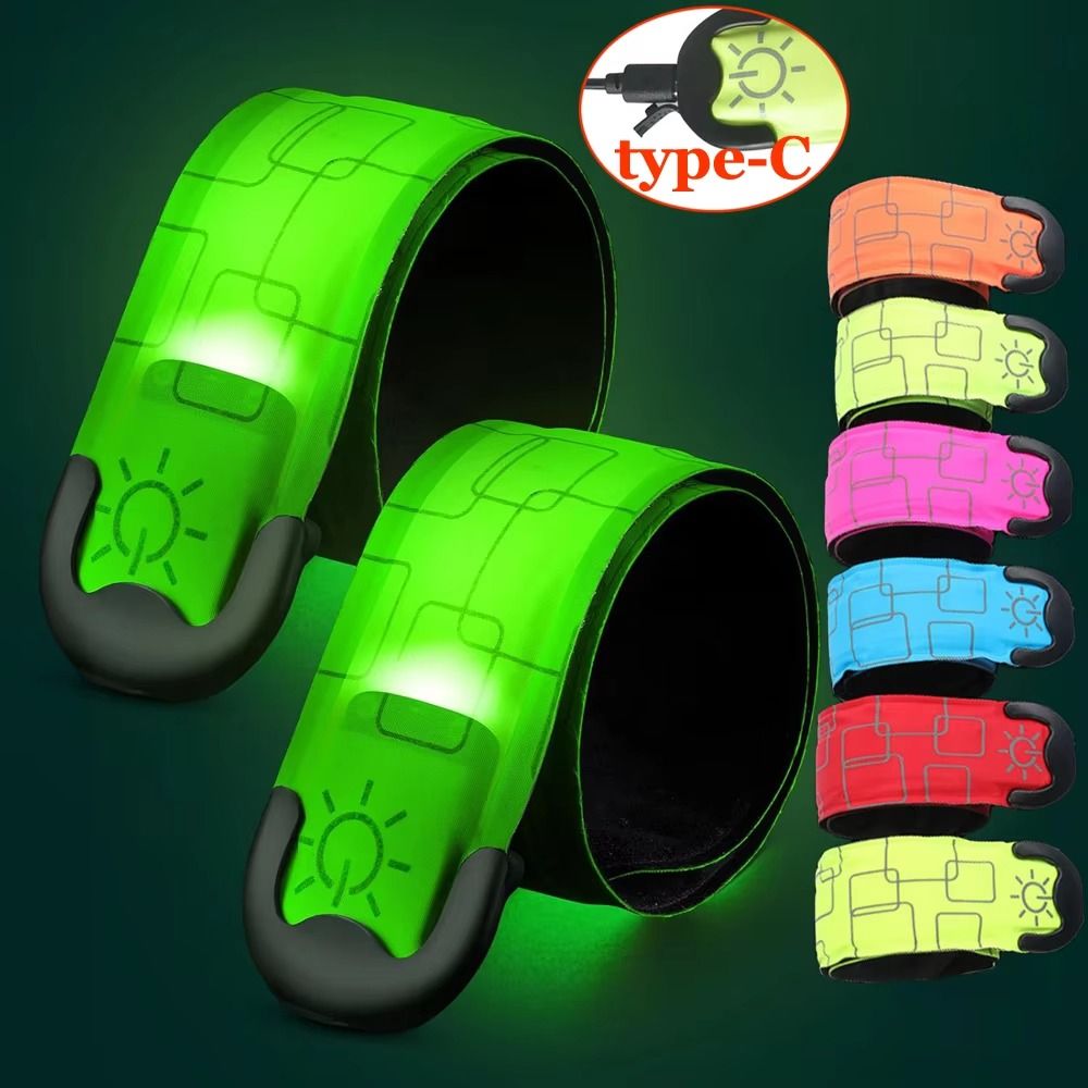 バッテリースタイル ナイトランニングアームバンド USB充電 - Running Gear Lights のレビューと価格