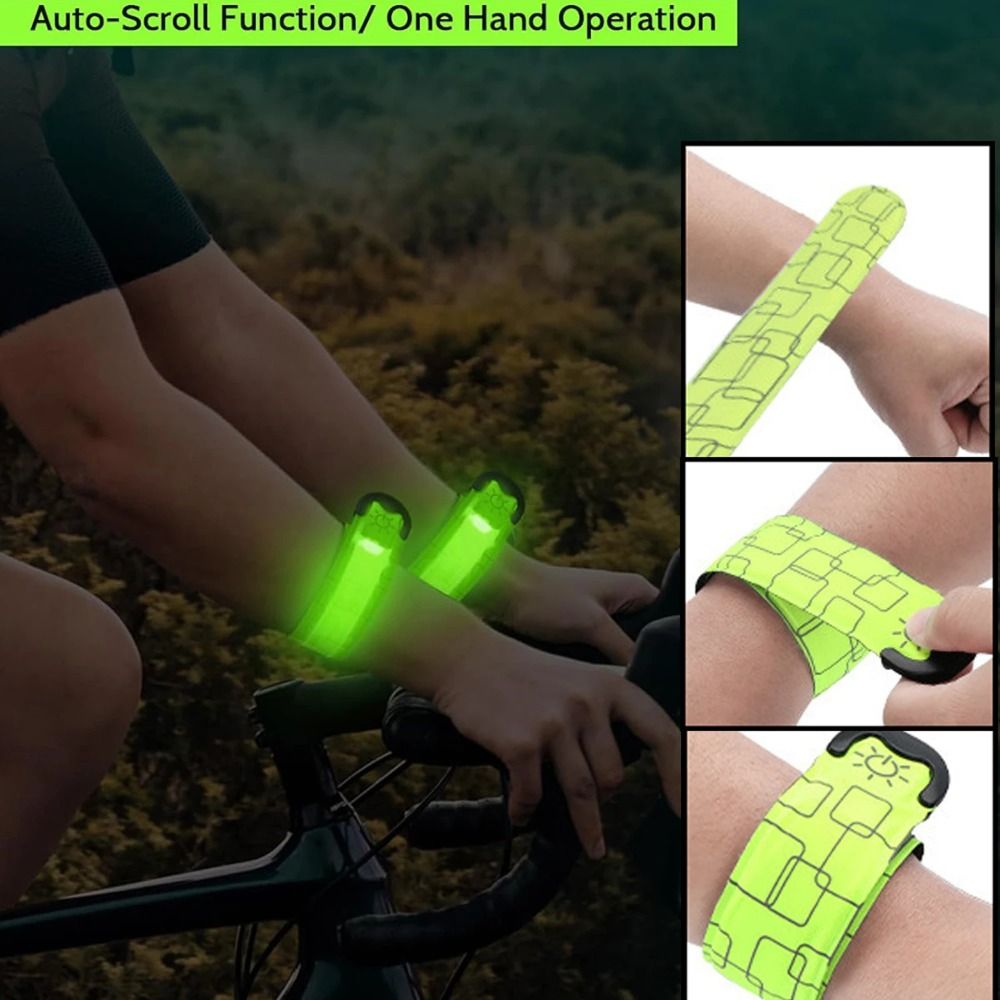 バッテリースタイル ナイトランニングアームバンド USB充電 - Running Gear Lights のレビューと価格