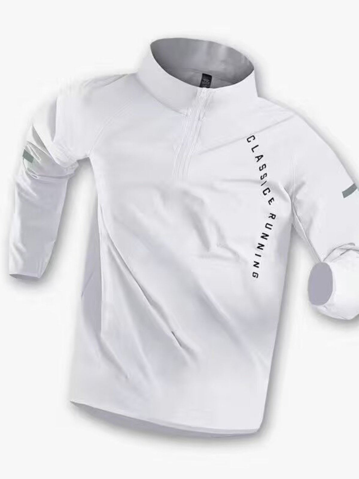 メンズトレーニングウェア速乾長袖Tシャツハーフジップランニン - Running Gear Outdoor のレビューと価格