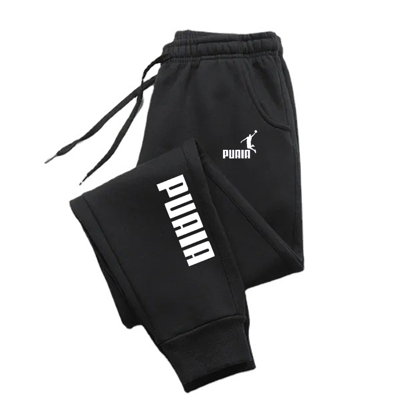 メンズプリントパンツ秋/冬の新紳士服ズボンスポーツジョギング - Running Gear Winter のレビューと価格