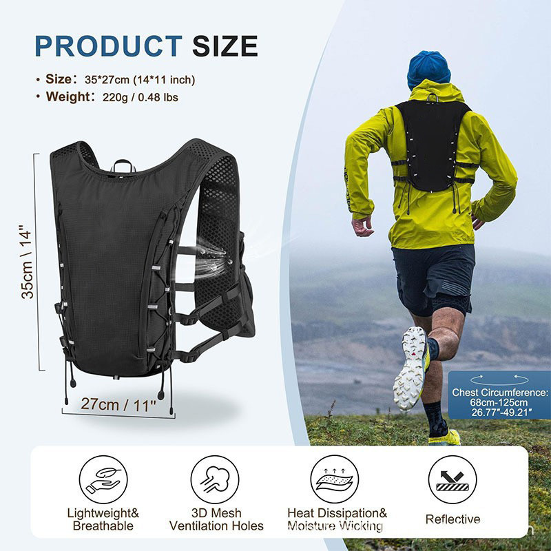 ハイドレーションベスト、クロスカントリーバックパック、男女兼 - Running Gear Competition のレビューと価格