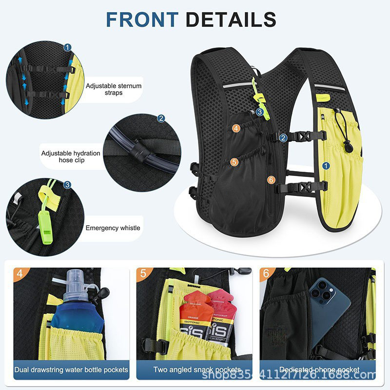 ハイドレーションベスト、クロスカントリーバックパック、男女兼 - Running Gear Competition のレビューと価格