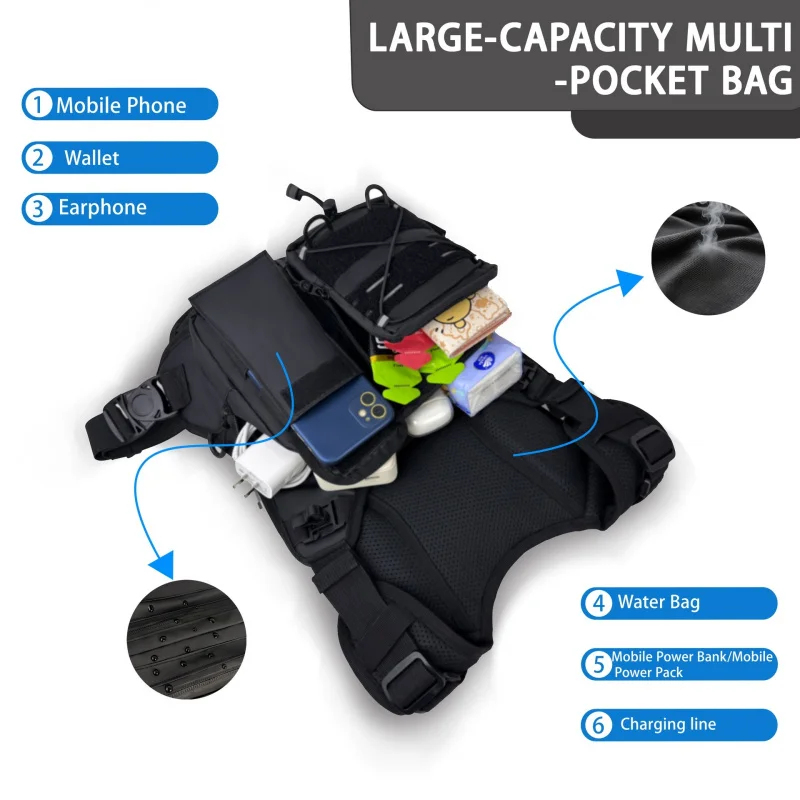 ​ 高品質タクティカルベストチェストバッグ、2Lウォーターブ - Running Gear Water のレビューと価格