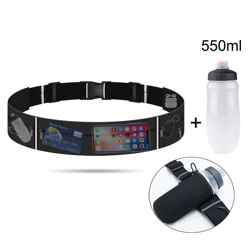 ランニングベルトウエストバッグ ウォーターボトル付き 550 - Running Gear Water のレビューと価格