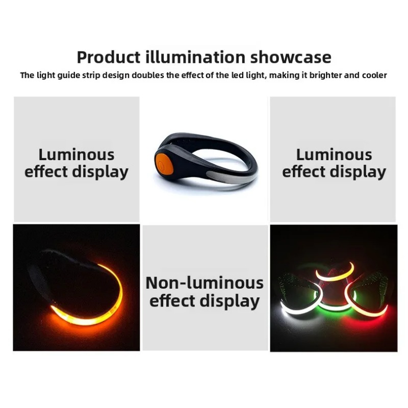 新しい発光シューズクリップライト LED安全警告灯 アウトド - Running Gear Lights のレビューと価格
