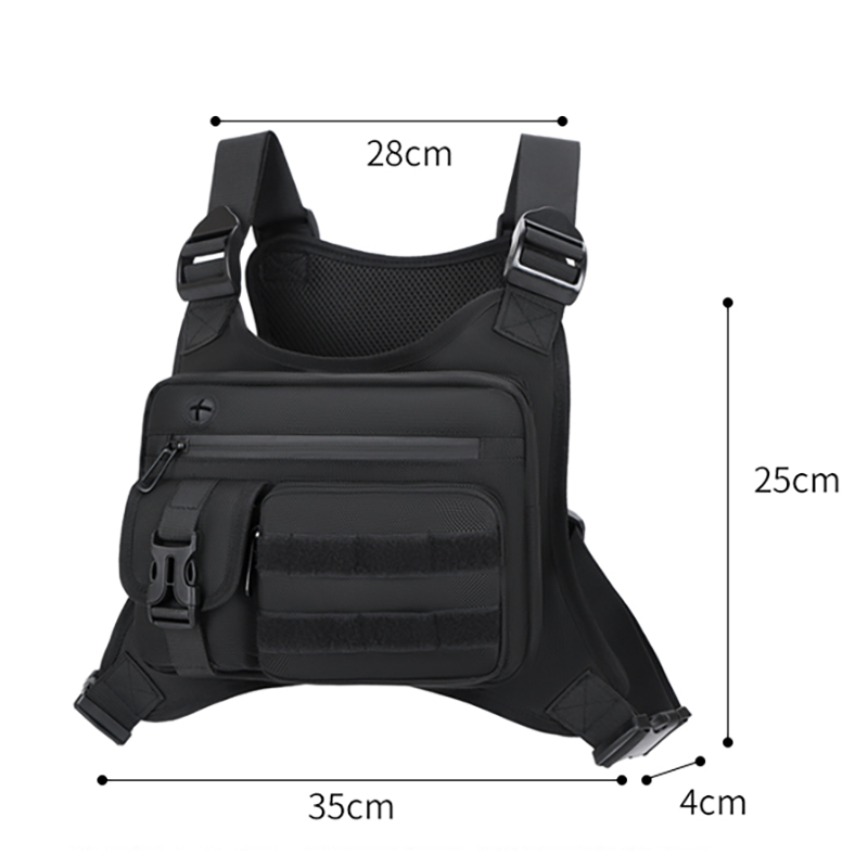 タクティカルチェストリグバッグ メンズ 防水 クロスボディハ - Running Gear Outdoor のレビューと価格