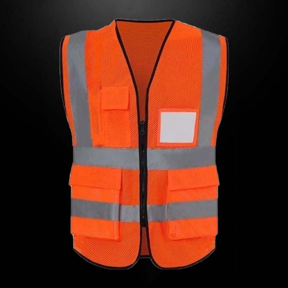 高視認性反射ベスト警告ワンサイズアウトドア安全服ポケット付き - Running Gear Outdoor のレビューと価格