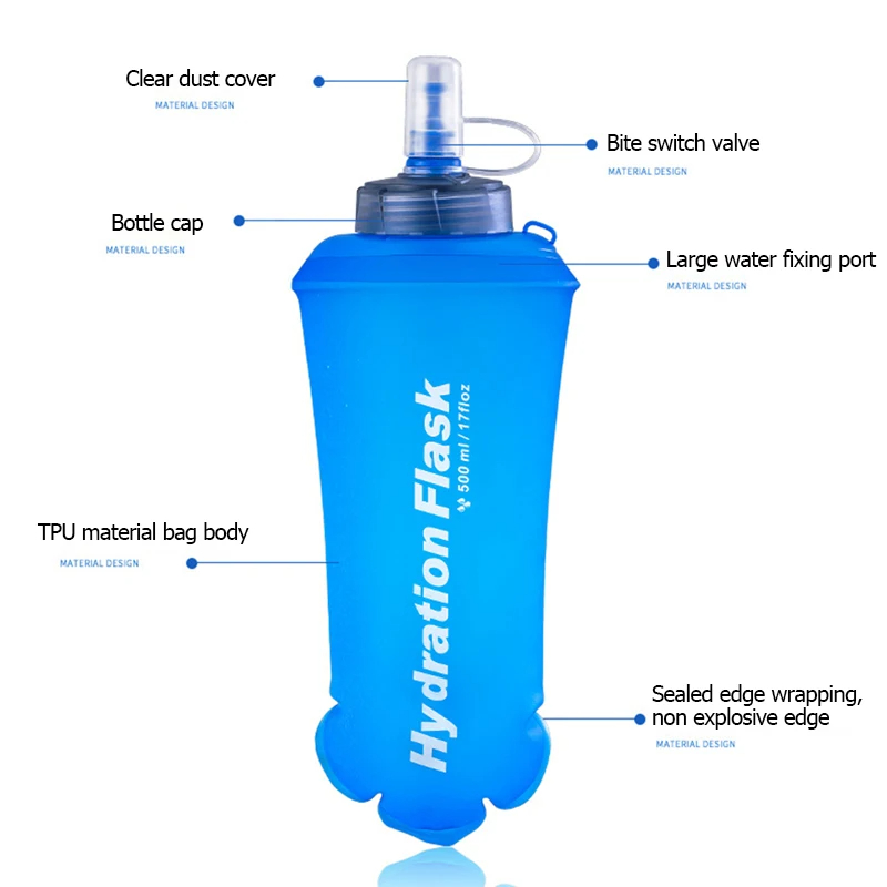 250/500/750 ミリリットル TPU 屋外スポーツボ - Running Gear Water のレビューと価格