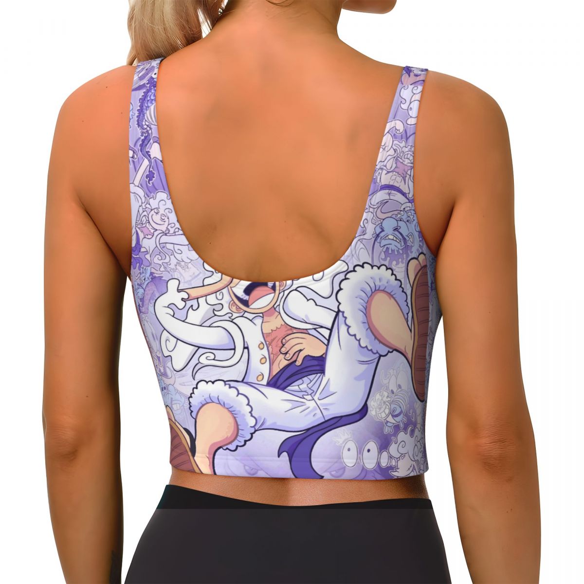 カスタムワンピース ルフィ マンガ ワークアウト クロップド - Running Gear Tank のレビューと価格