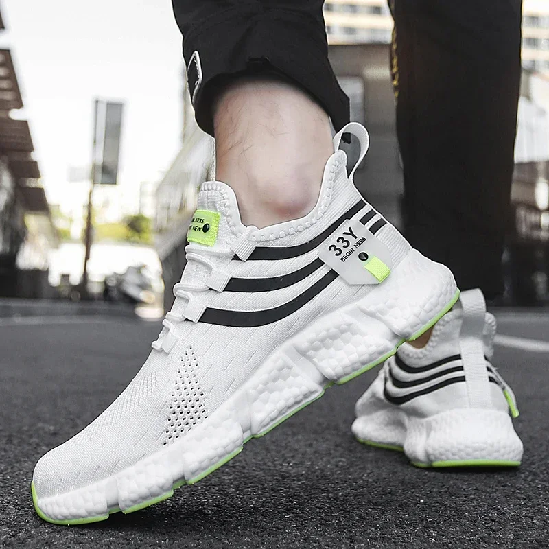 男性用の通気性メッシュのランニングシューズ,クラシックな滑り - Running Gear Ladies のレビューと価格