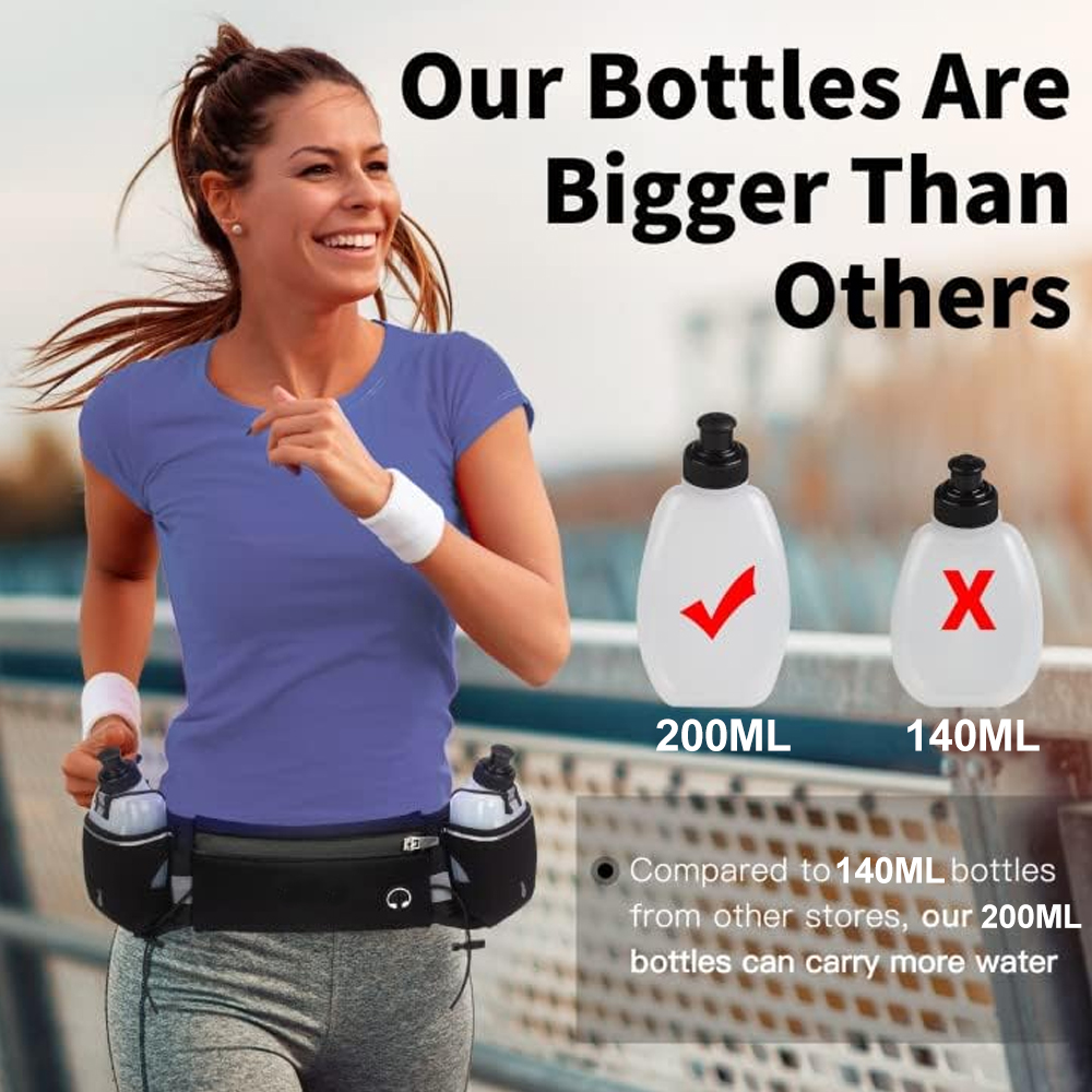 ウォーターボトル付きランニングベルト1個、ファニーパックは7 - Running Gear Water のレビューと価格