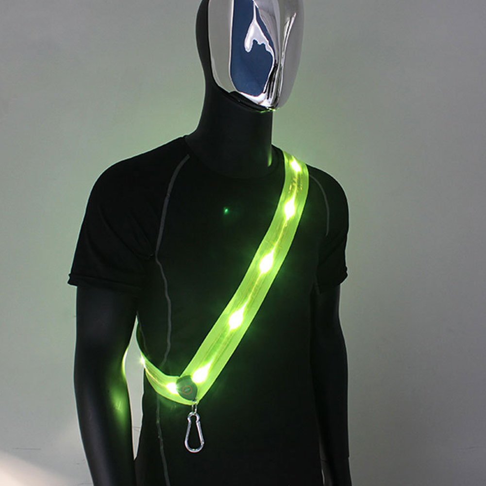 イルミネーションショルダーストラップ充電式LED反射ランニン - Running Gear Lights のレビューと価格