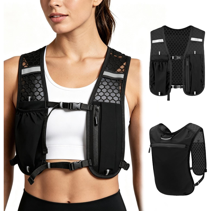 WOOJACK ハイドレーションランニングベスト 軽量ウォー - Running Gear Water のレビューと価格