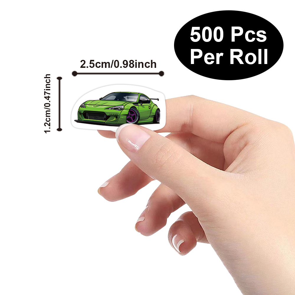 500枚 ミニスポーツカーステッカー 子供用 交通機関ステッ - Blister Plaster Sport のレビューと価格