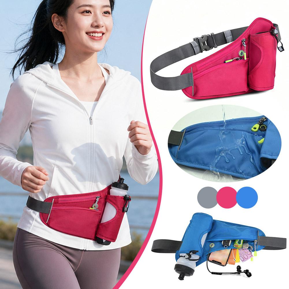 防水オックスフォードランニングウエストパック、ウォーターボト - Running Gear Water のレビューと価格